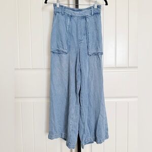 YFB Young Fabulous & Broke Light Blue Wide-Leg Jeans